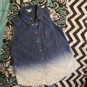 Levis Ombre Denim Top/Vest